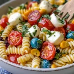 Chilled 4th of July Pasta Salad