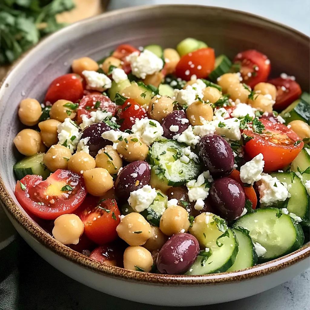 Classic Mediterranean Chickpea Salad