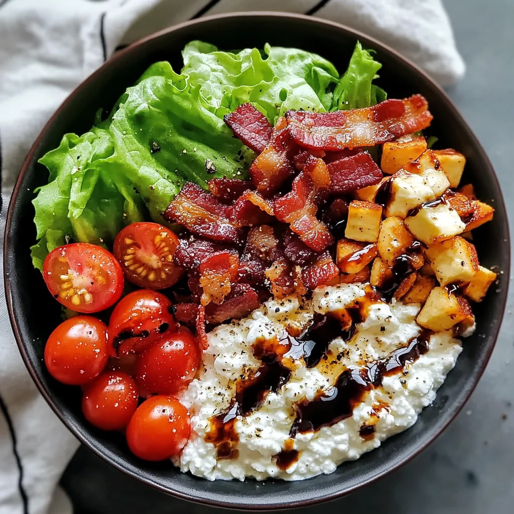 Creamy BLT Cottage Cheese Bowl: A Fresh Twist on Classic Flavor