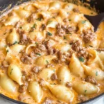 Creamy Beef and Shells