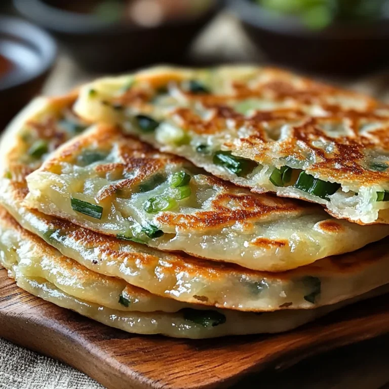 Crispy Chinese Scallion Pancakes (Cong You Bing)