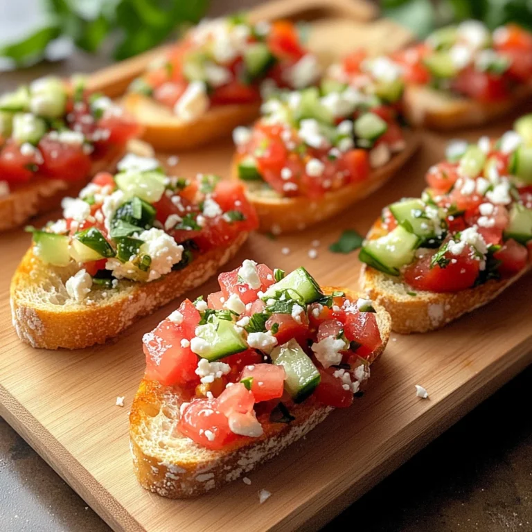 Garden Fresh Mediterranean Bruschetta