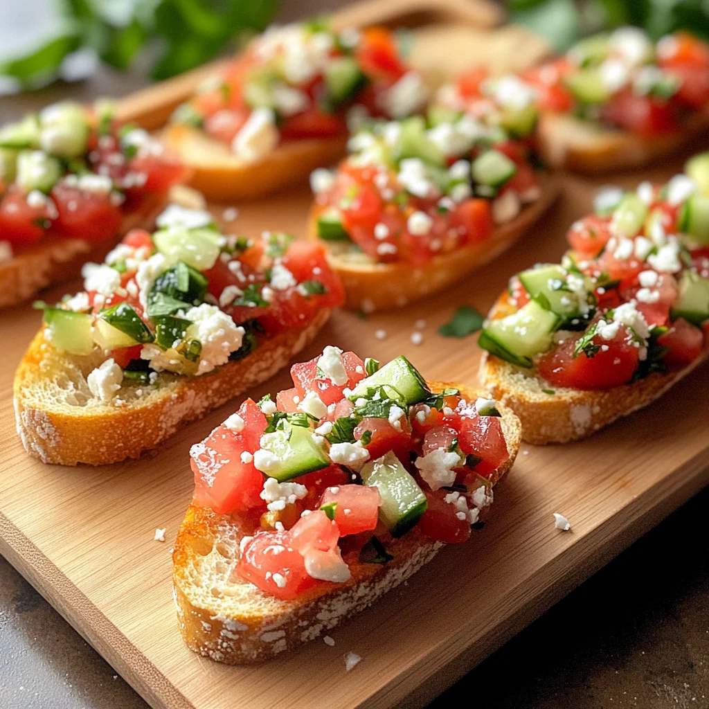 Garden Fresh Mediterranean Bruschetta