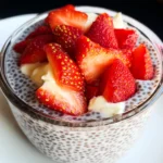 Homemade Strawberry Cheesecake Chia Seed Pudding