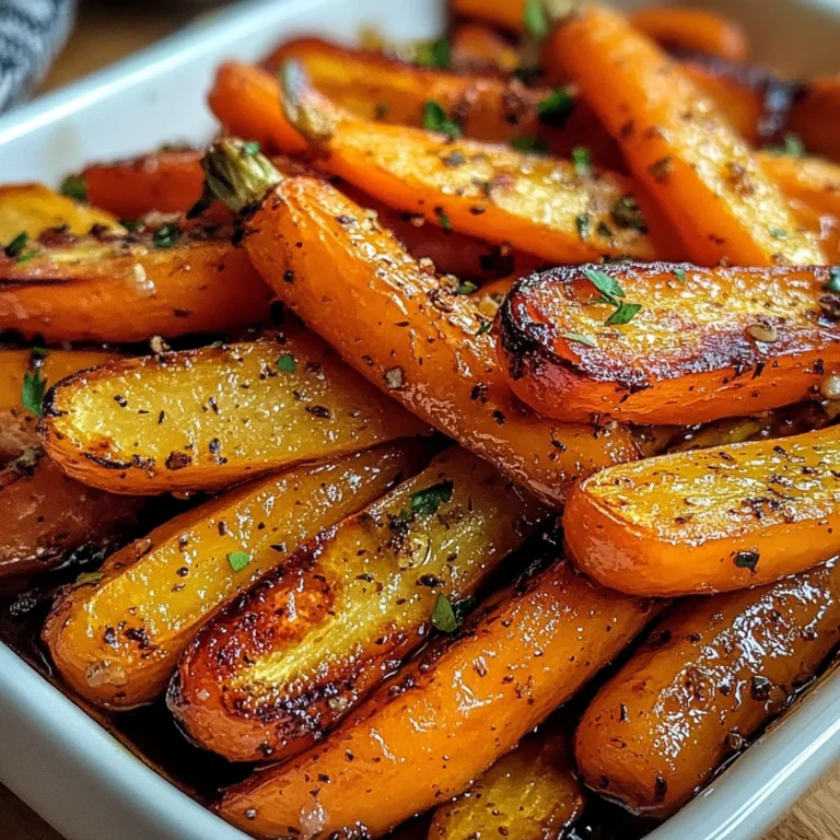 Honey Garlic Butter Roasted Carrots