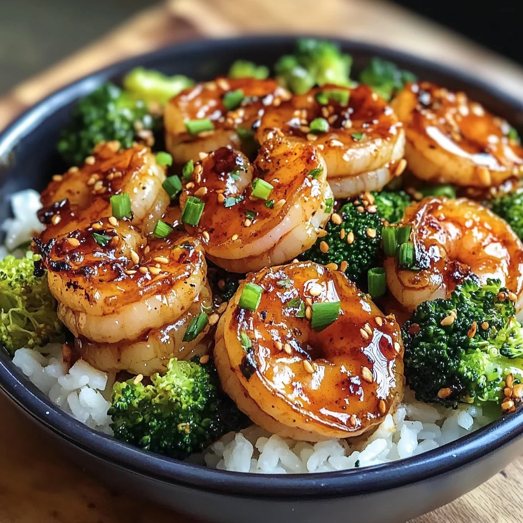 Honey Garlic Shrimp Bowls