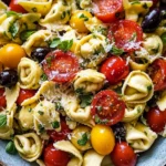 Italian Pasta Salad Recipe with Cheese Tortellini