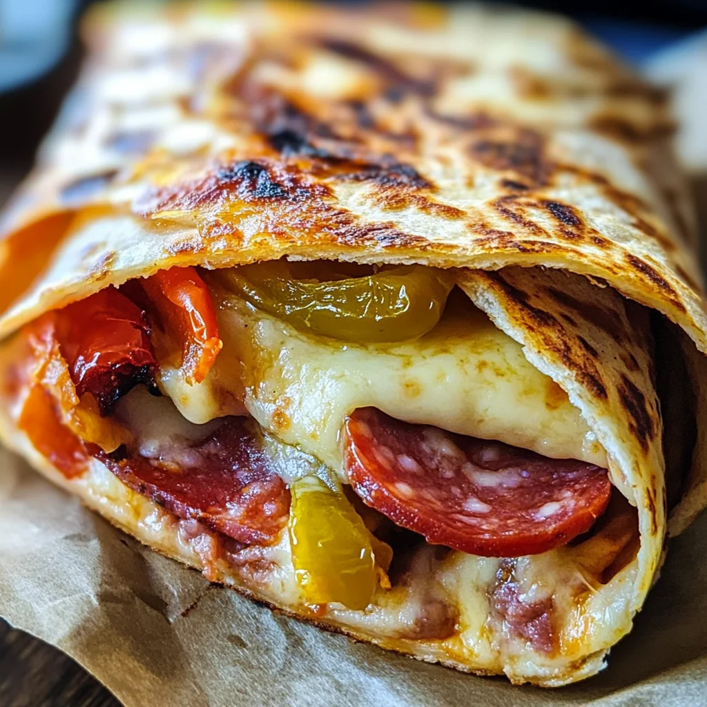 Low-Carb Italian Sub Wrap (Tortilla Melt Style)