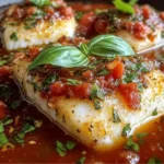Mediterranean Cod in Tomato Basil Sauce
