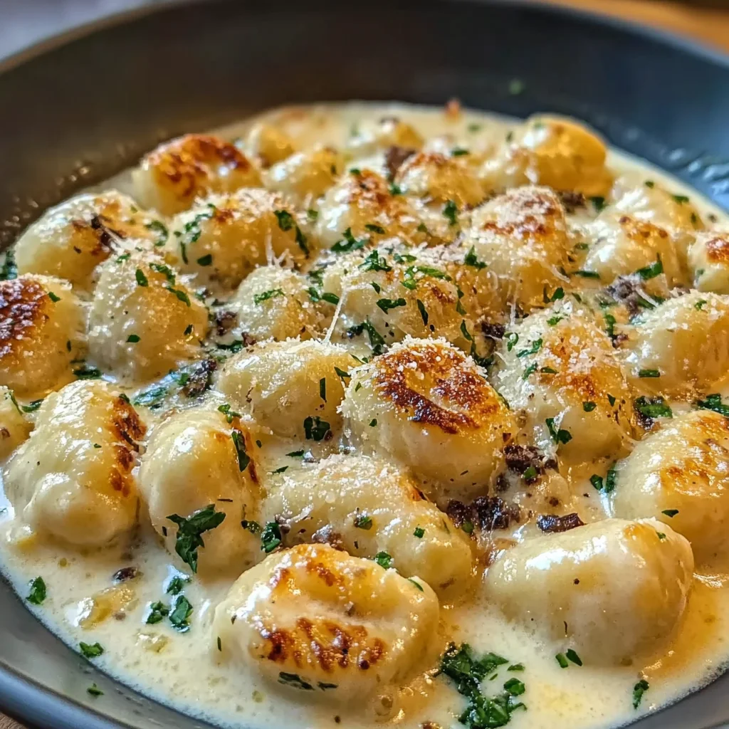 Millionaire Gnocchi with Creamy Sauce