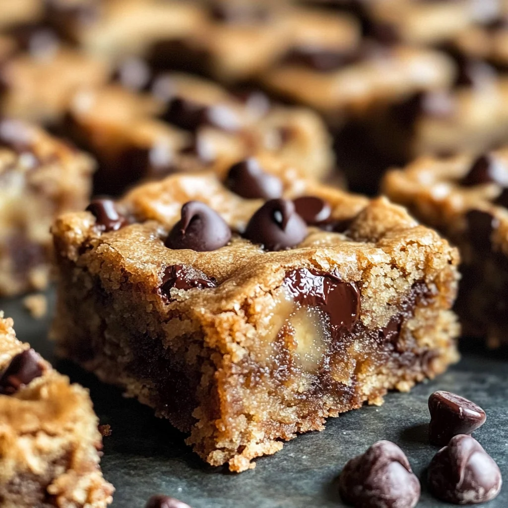 Moist Banana Bread Blondies