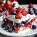 No Bake Summer Berry Lasagna