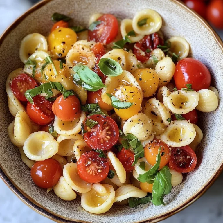 Orecchiette Bruschetta Pasta Salad