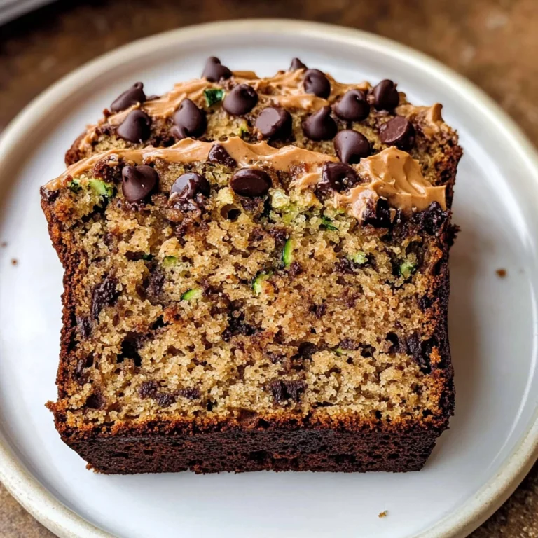 Peanut Butter Chocolate Chip Zucchini Bread