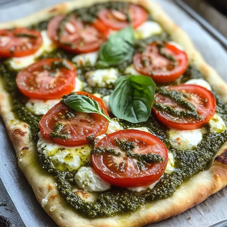 Pesto Flatbread Pizza