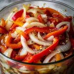 Pickled Sweet Peppers and Onions