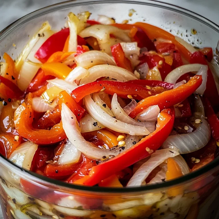 Pickled Sweet Peppers and Onions