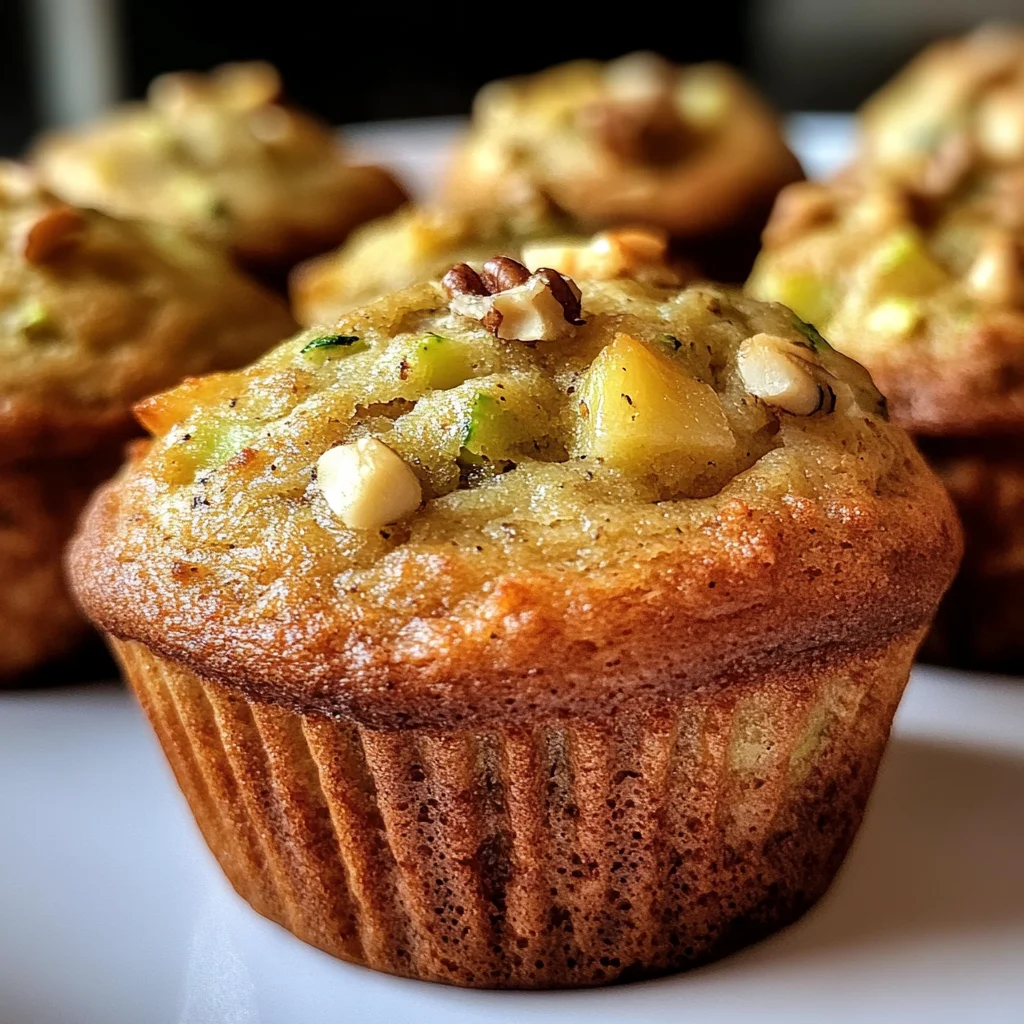 Pineapple Walnut Zucchini Muffins