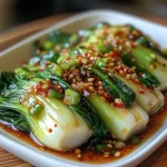Quick Bok Choy with Ginger Chili Sauce