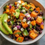 Roasted Sweet Potato Black Bean Salad