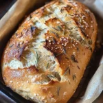 Rosemary and Roasted Garlic Artisan Bread