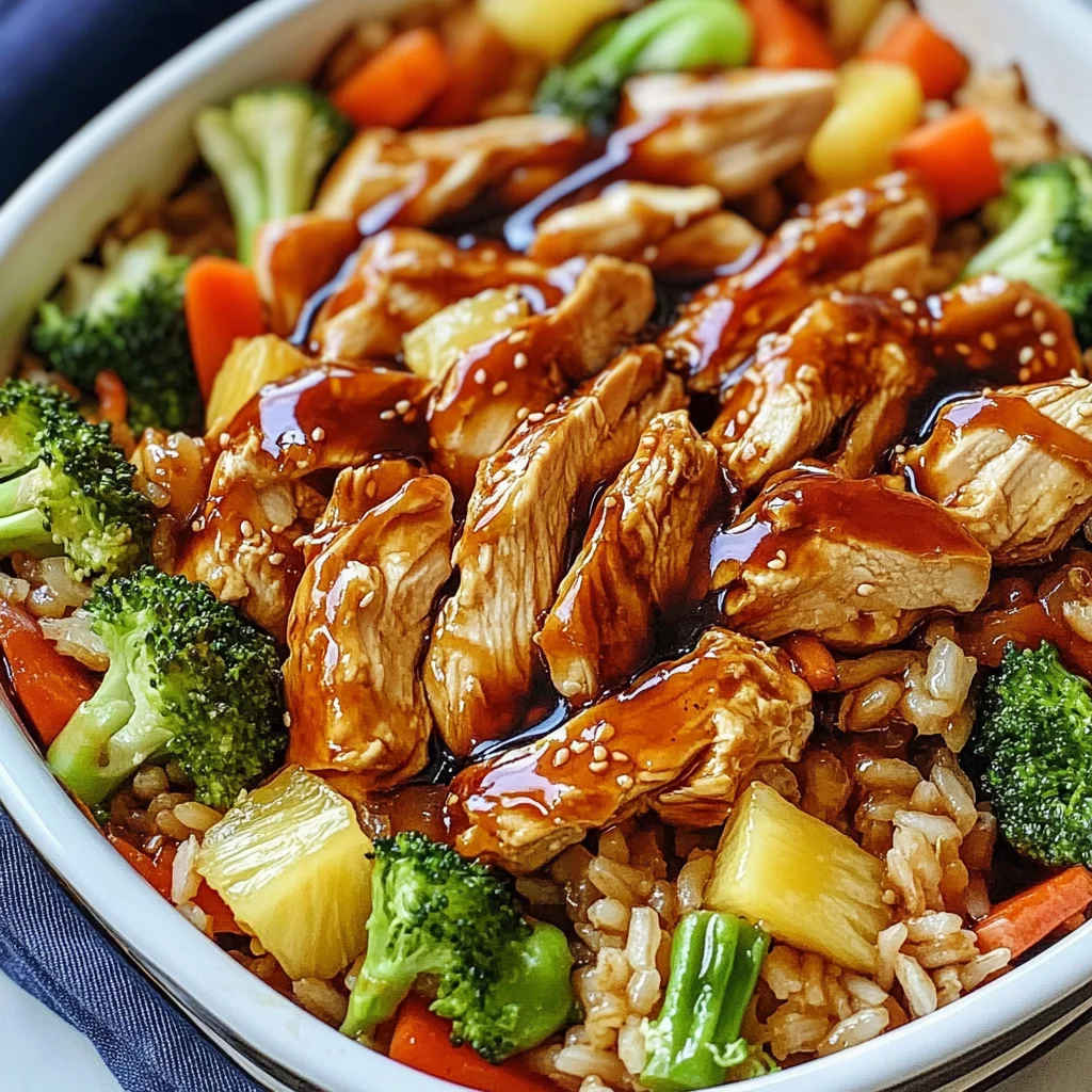 Teriyaki Chicken and Rice Casserole