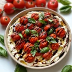 Three-Cheese Tomato Bruschetta Dip Recipe