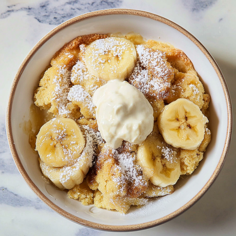 Irresistible Banana Bread Cobbler with a Gooey Twist